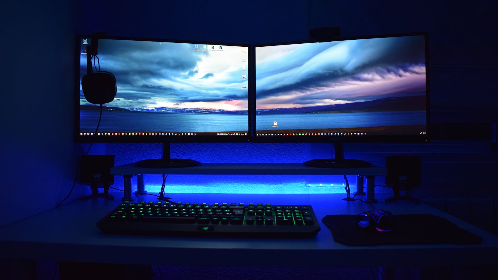 gaming room set up