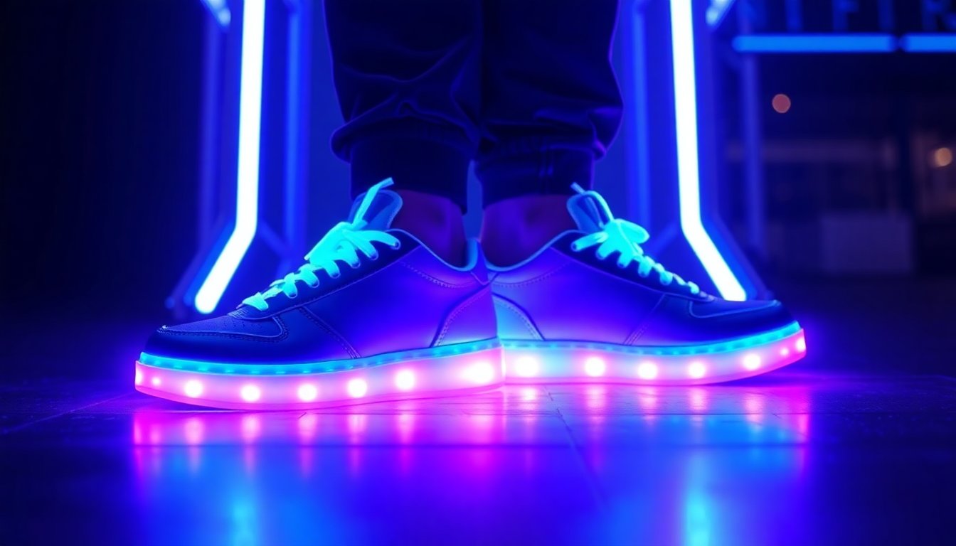 purple neon cyber sneakers txepc